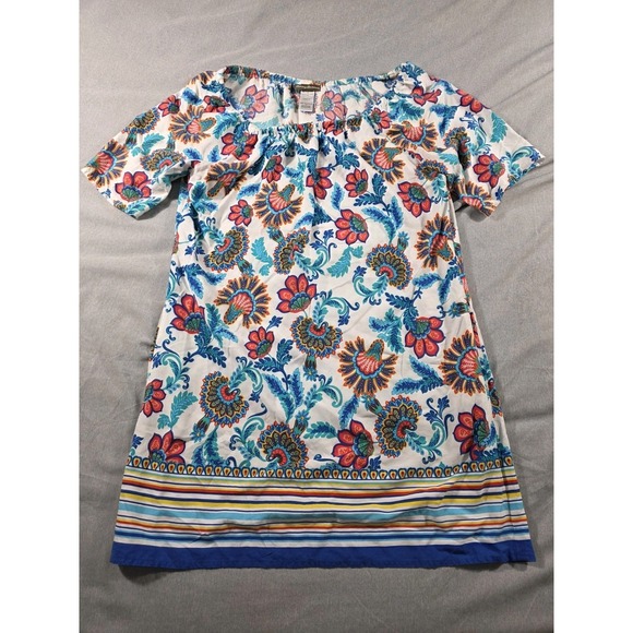 Tommy Bahama Fira Floral Off The Shoulder Summer Dress‎ w/ Pockets Womens Small - Picture 1 of 6
